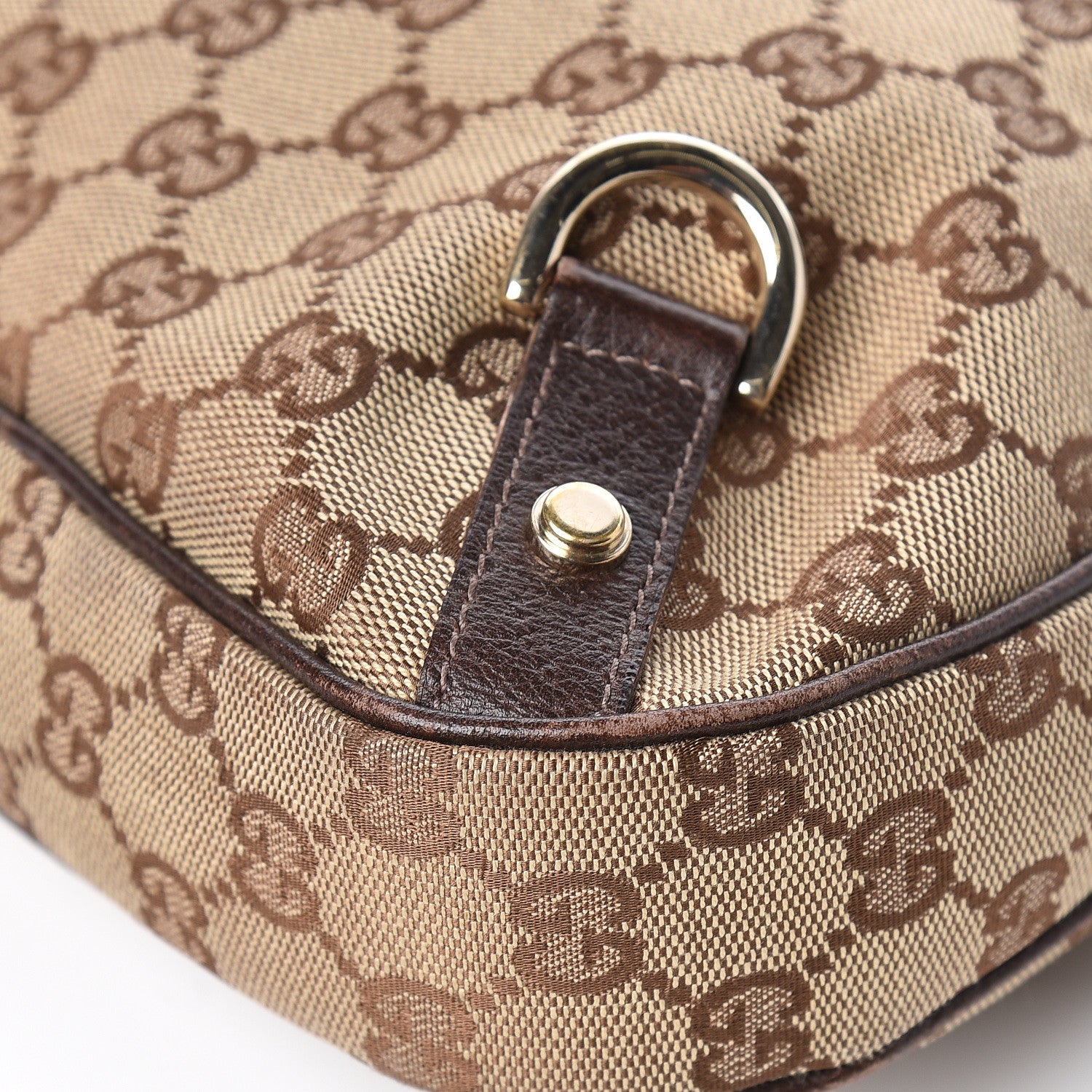 Gucci Monogram Medium Abbey D Ring Hobo Brown 10 of 12