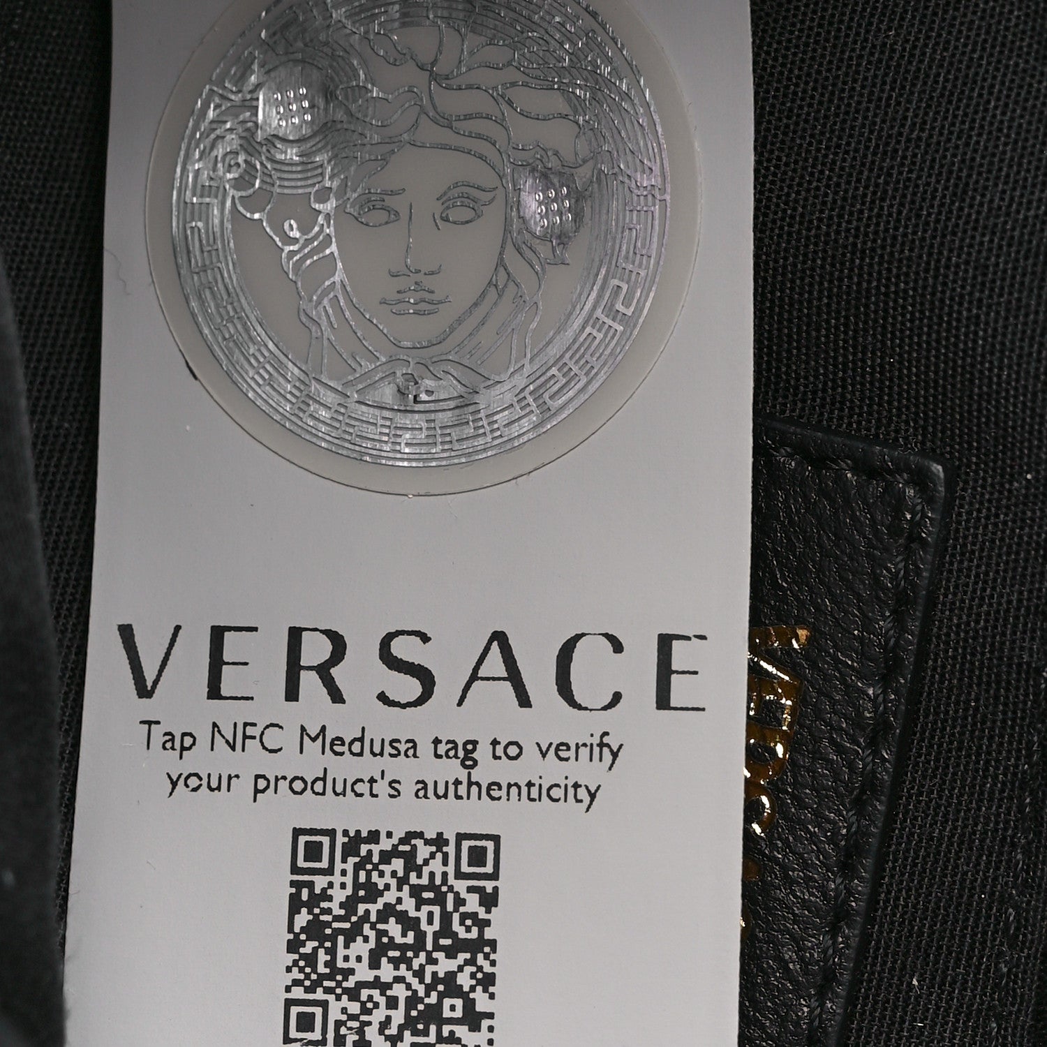 Versace Nappa Quilted Small Medusa Chain Crossbody Black 7 of 10