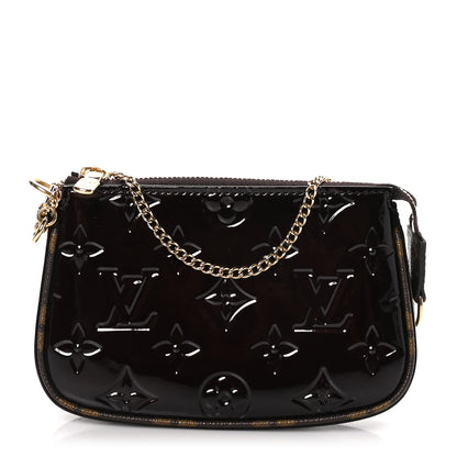 Louis Vuitton Vernis Monogram Mini Pochette Accessories Amarante 1 of 10