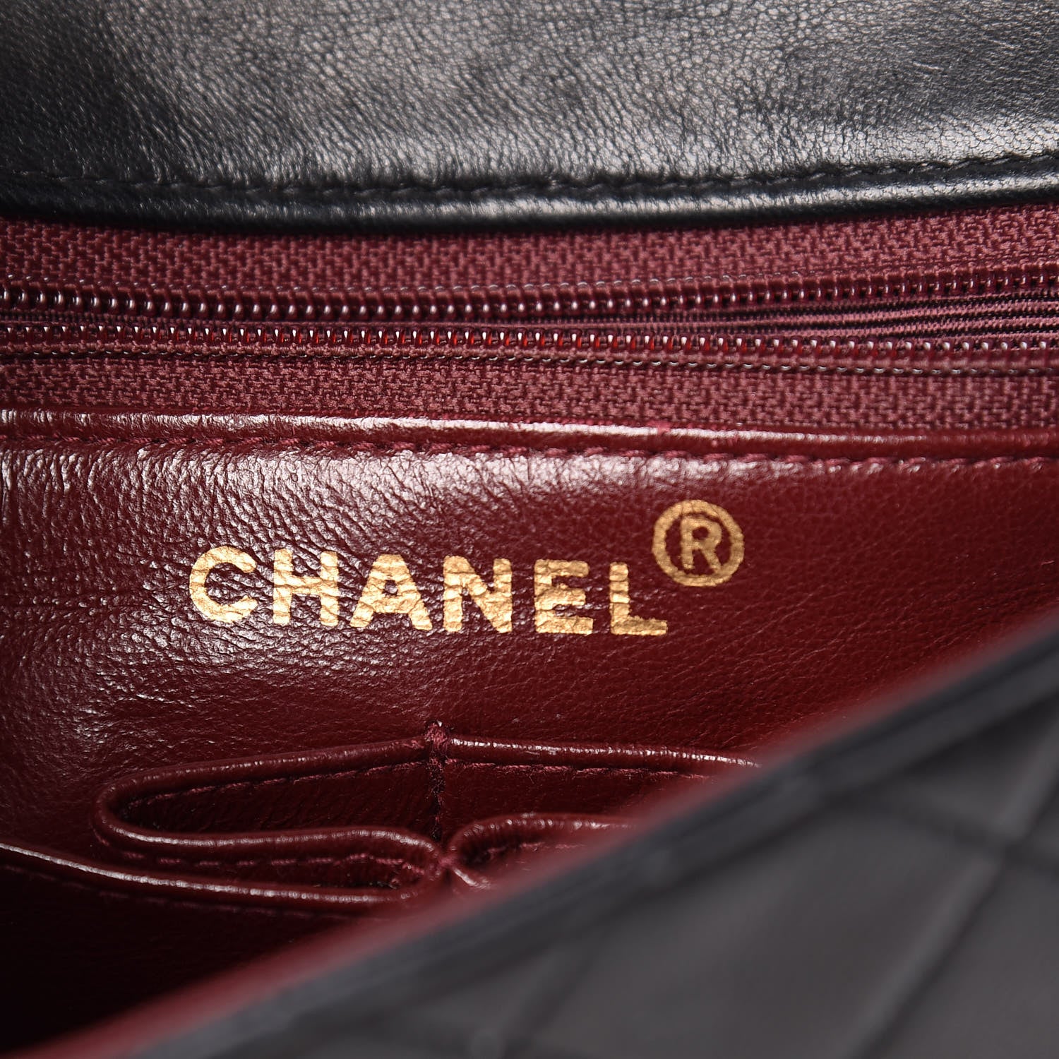 Chanel Lambskin Quilted Mini Square Flap Black 8 of 15