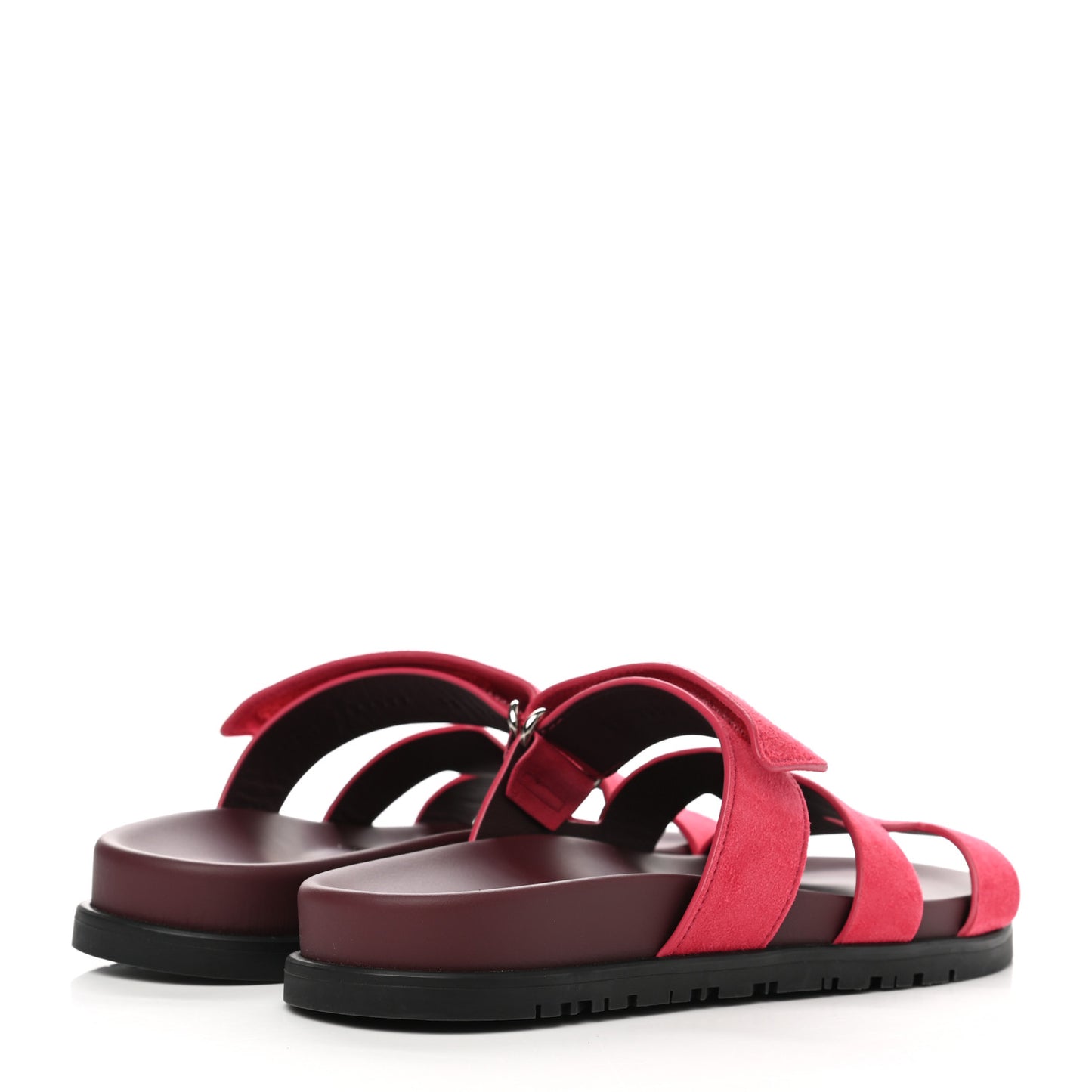 Suede Goatskin Womens Chypre Sandals 36 Rouge Marsala