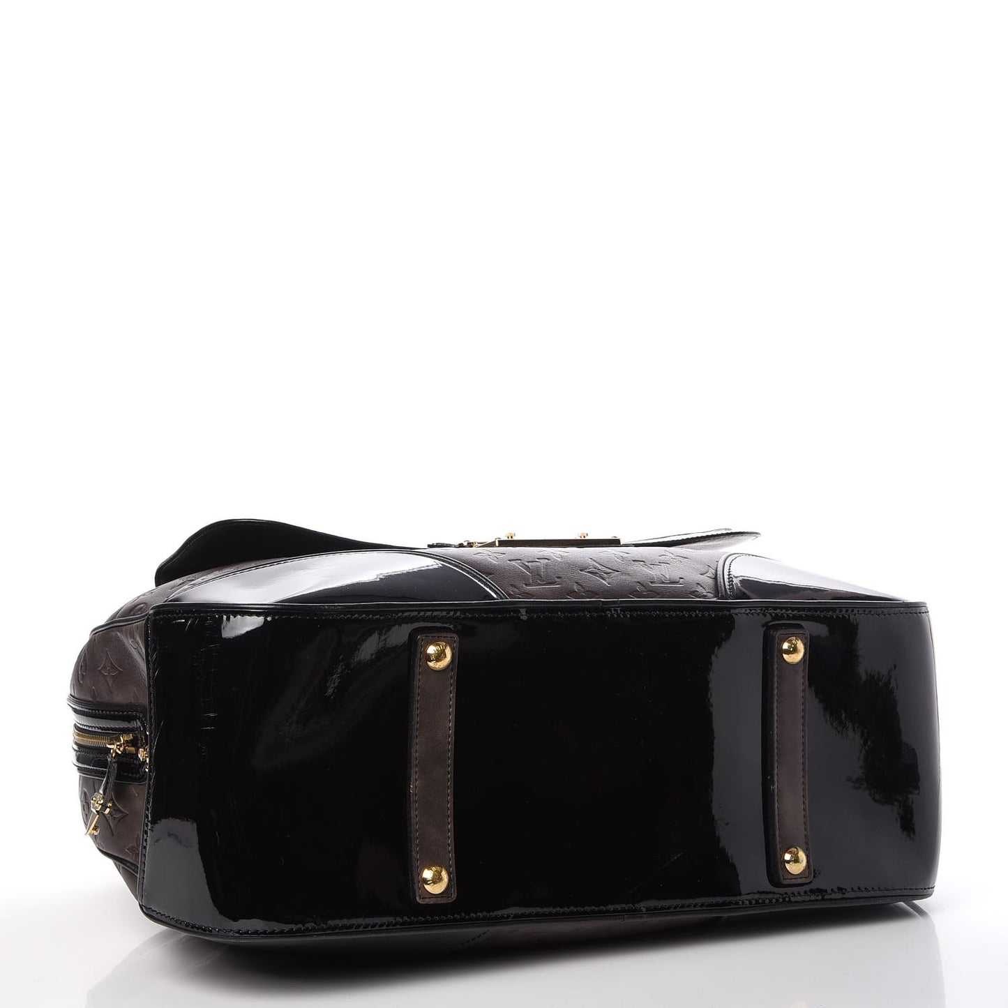 Cuir Patent Embossed Monogram Alizee Grey