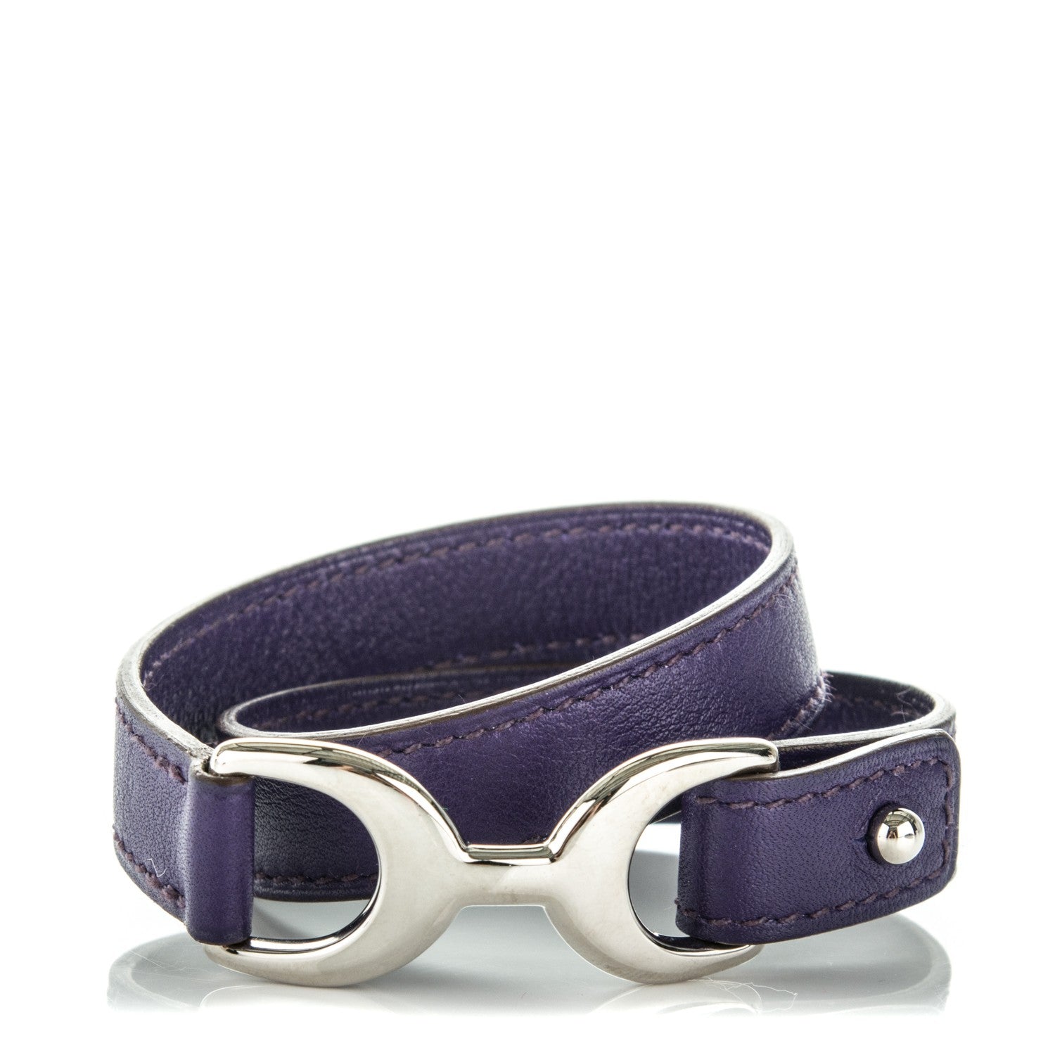 Hermes Swift Baby Pavane Double Tour Bracelet XS Iris 1 of 6