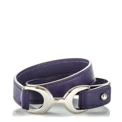 Hermes Swift Baby Pavane Double Tour Bracelet XS Iris 1 of 6