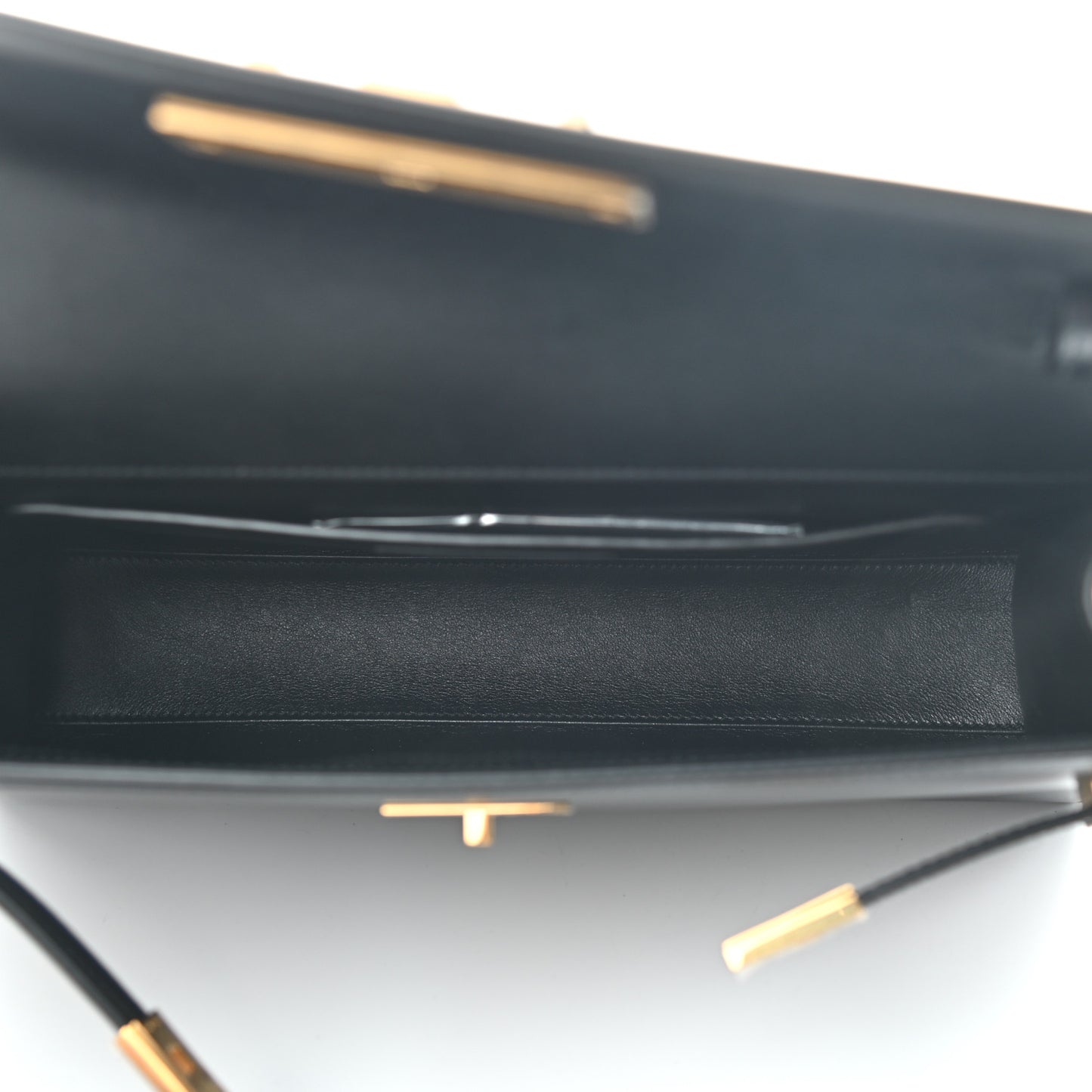 Smooth Calfskin Manhattan Shoulder Bag Black