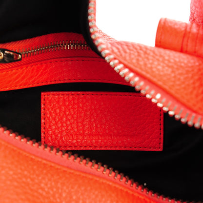Alexander Wang Pebbled Lambskin Rocco Tangerine Pale Gold Hardware 6 of 7