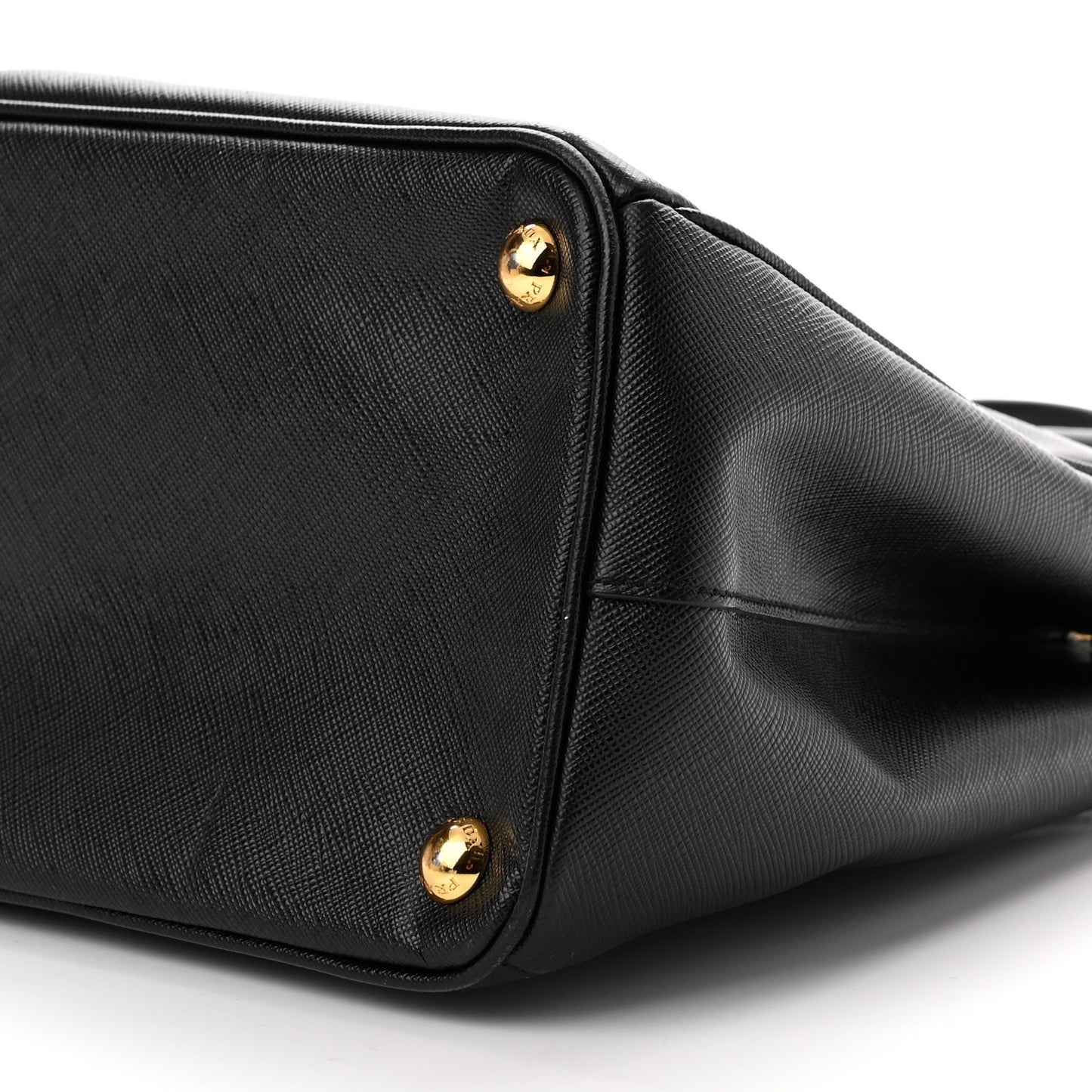 Saffiano Small Galleria Double Zip Tote Black