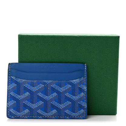 Goyard Goyardine Saint Sulpice Card Holder Sky Blue 10 of 10