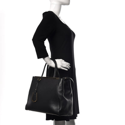 Fendi Vitello Elite Regular 2Jours Tote Black 2 of 23