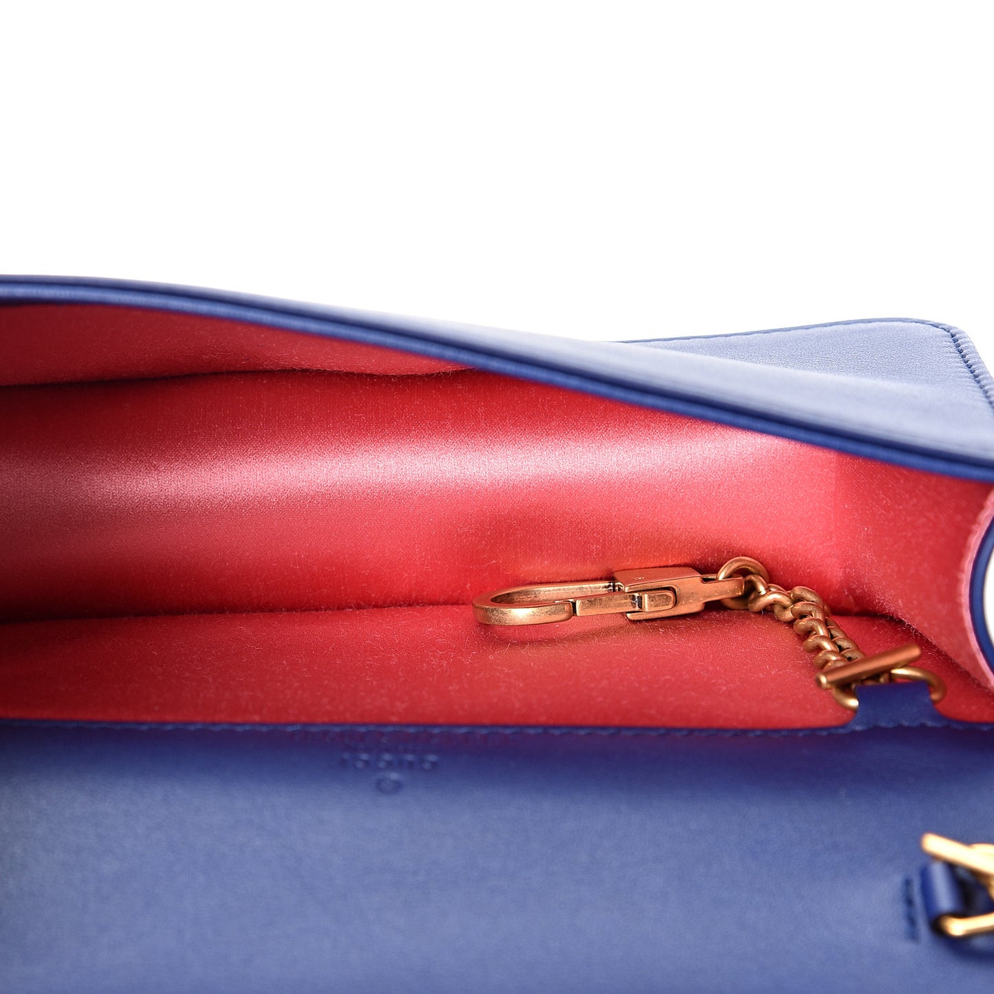 Velvet Matelasse GG Marmont Mini Bag Cobalt Blue