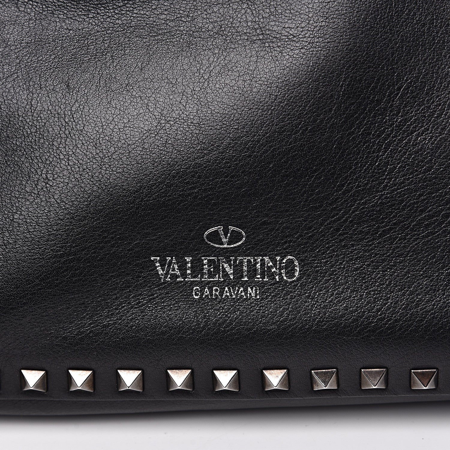 Valentino Garavani Calfskin Large Rockstud All Over Flip-Lock Messenger Bag Black 8 of 20