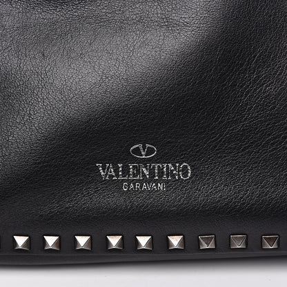 Valentino Garavani Calfskin Large Rockstud All Over Flip-Lock Messenger Bag Black 8 of 20