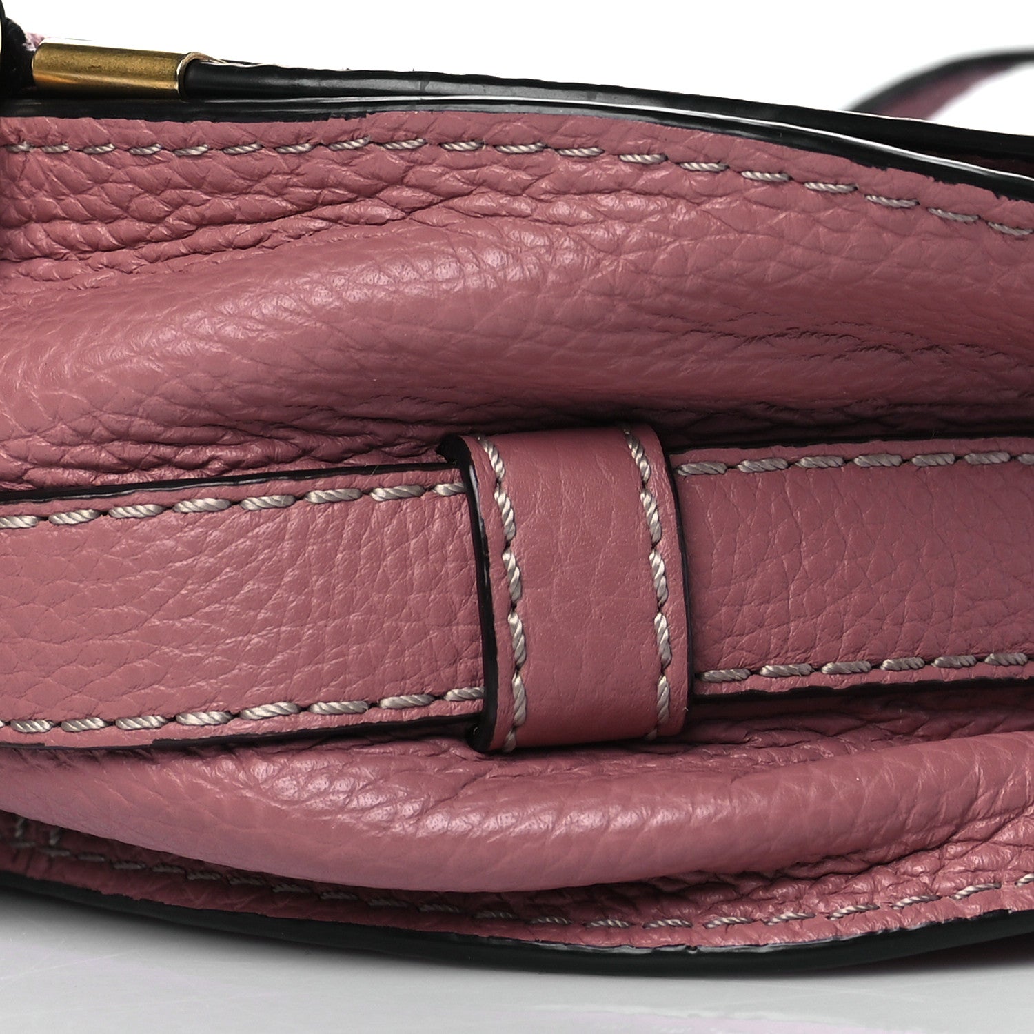 Chloe Calfskin Mini Marcie Round Crossbody Bag Rusty Pink 11 of 11