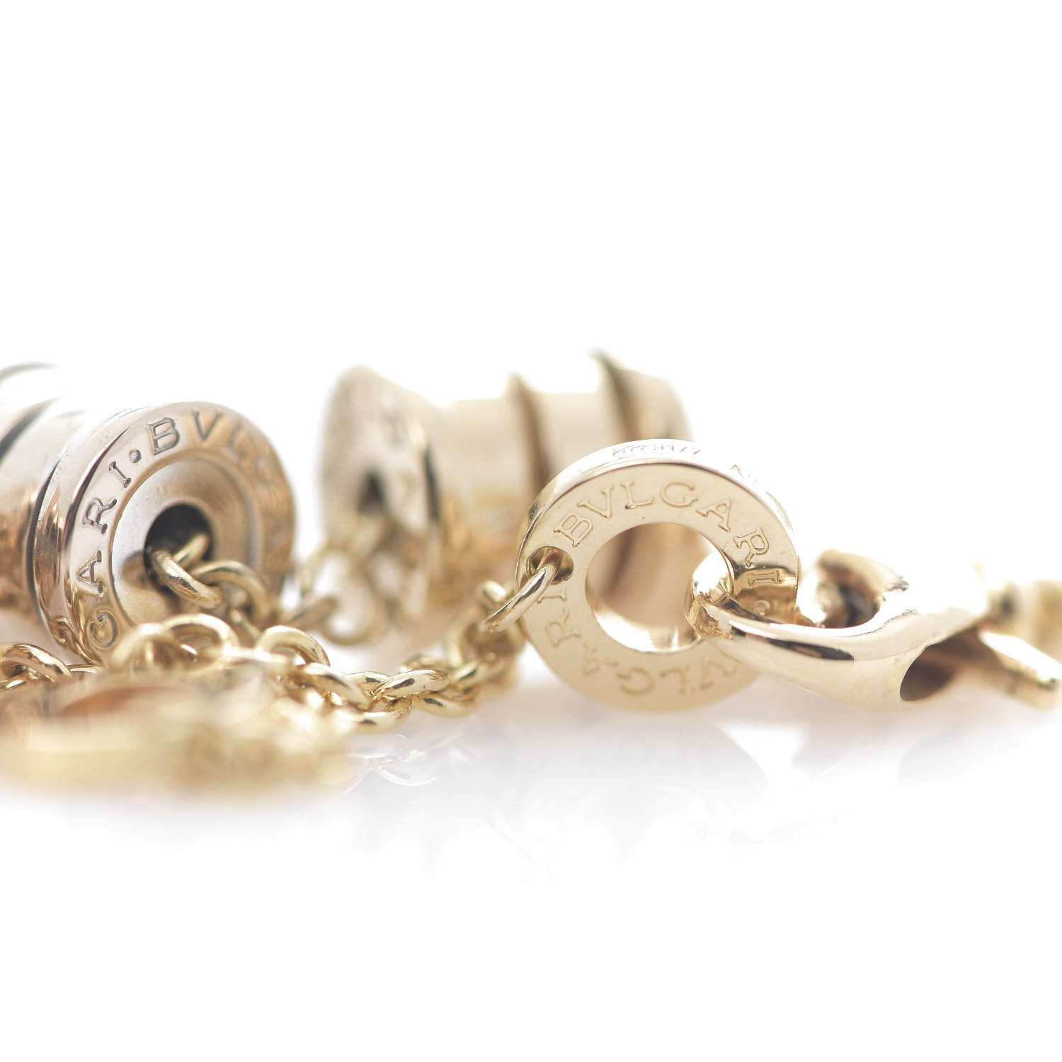 Bulgari 18K Yellow Rose White Gold B.Zero1 Bracelet 4 of 5