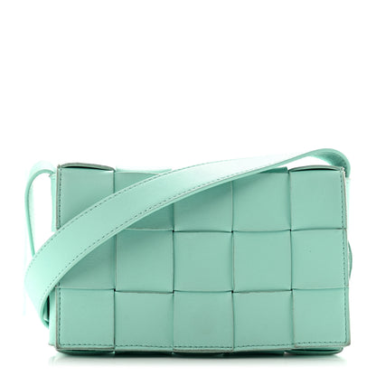 Bottega Veneta Lambskin Maxi Intrecciato Small Cassette Crossbody Bag Celadon 1 of 11