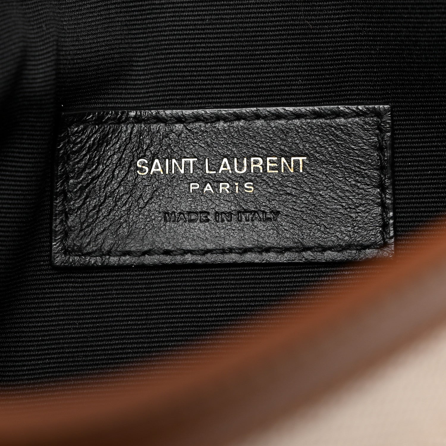 Saint Laurent Canvas Uptown Pouch Natural Beige Brick 6 of 7