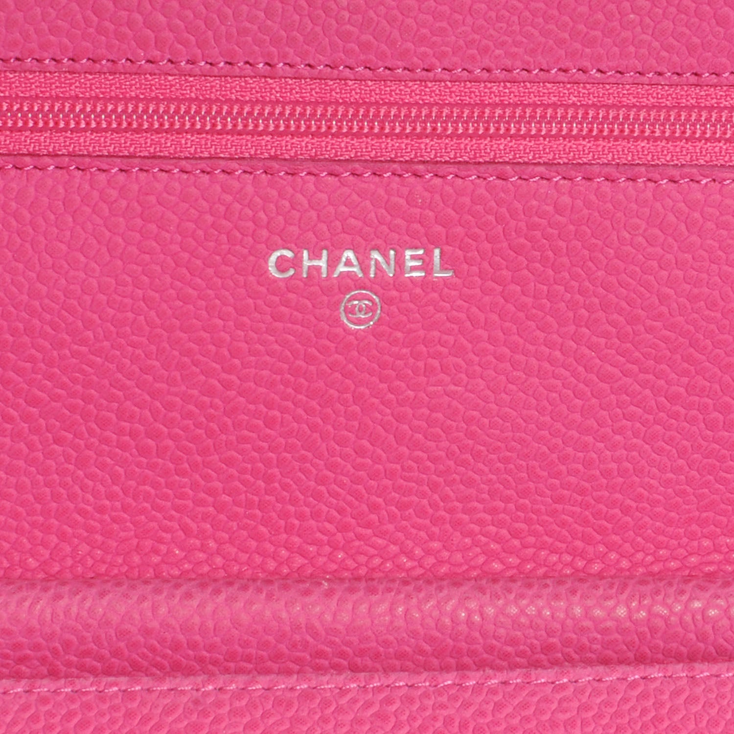 Chanel Caviar Wallet on Chain WOC Hot Pink 6 of 8