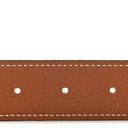 Hermes Box Togo 32mm H Belt 85 Black Gold 3 of 6