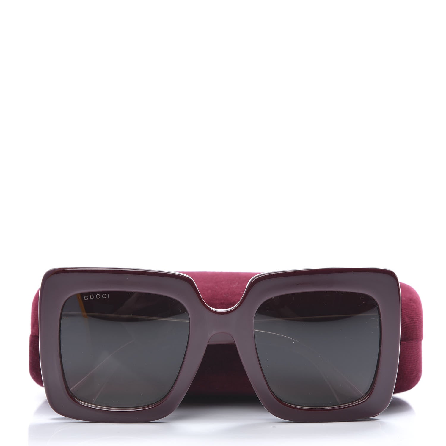 Gucci Acetate Oversize Sunglasses GG0328S Red 9 of 9