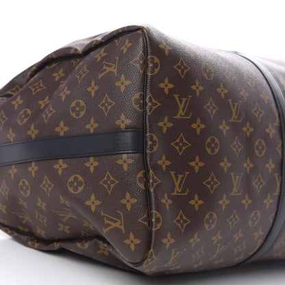 Louis Vuitton Monogram Macassar Keepall Bandouliere 55 6 of 9