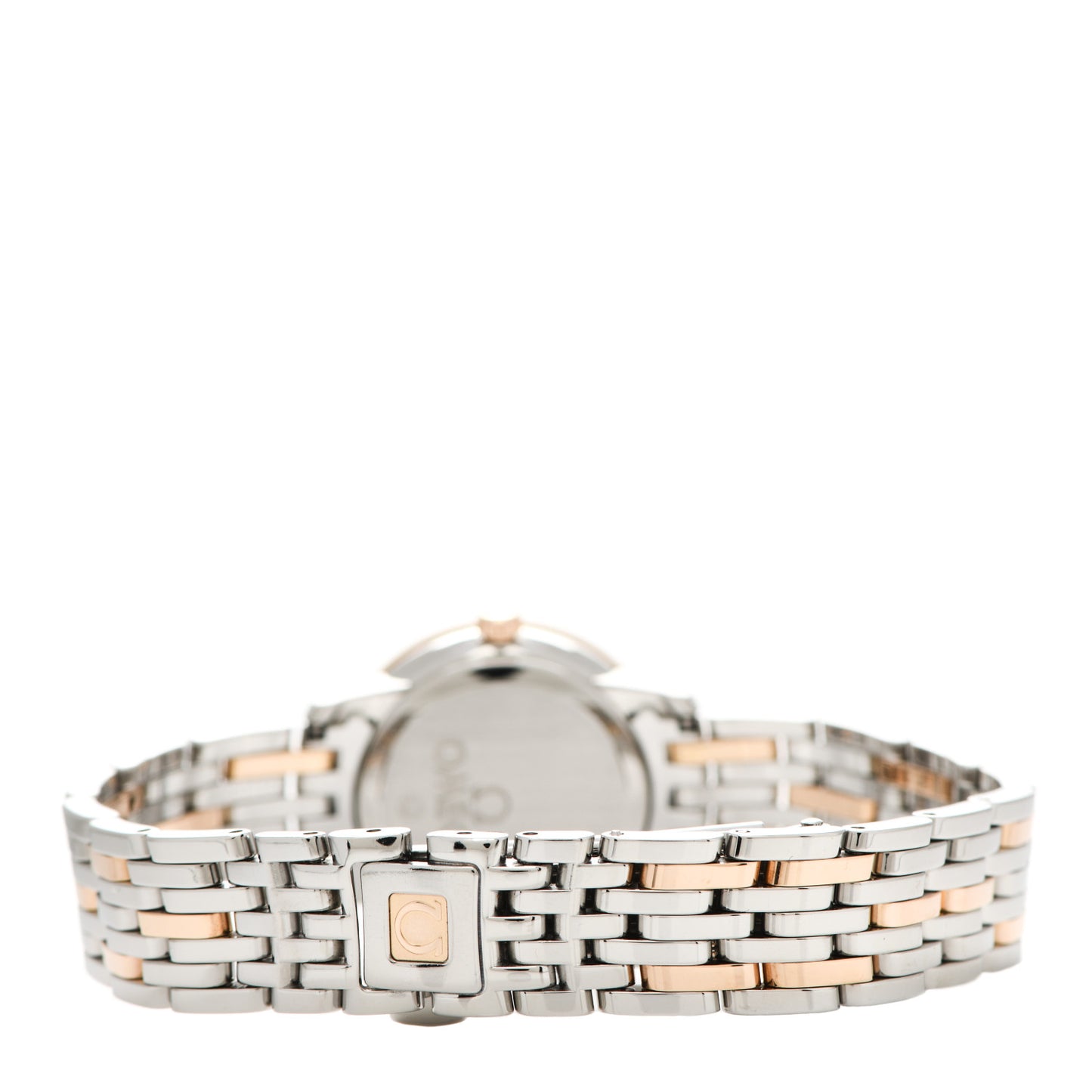 Stainless Steel 18K Red Gold Mother of Pearl 24mm De Ville Prestige Quartz Watch 424.20.24.60.05.002