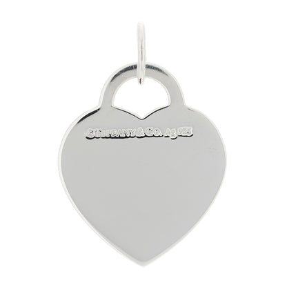 Tiffany Sterling Silver Enamel LOVE YOU Heart Charm Blue 3 of 4