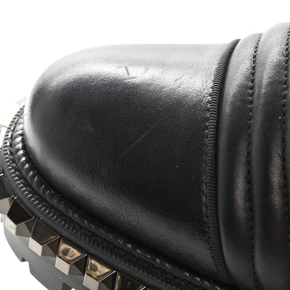 Christian Louboutin Calfskin Quilted Yetota Combat Boots 39 Black 2 of 8