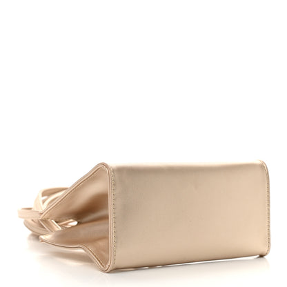 Telfar Metallic Vegan Leather Small Shopping Bag Gold 4 of 11