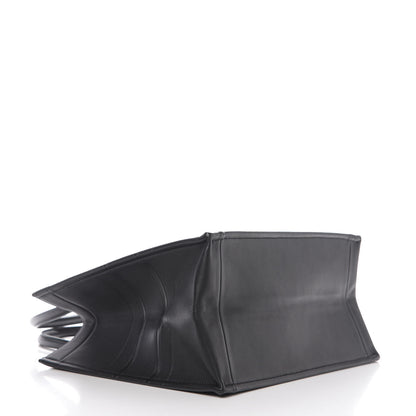 Christian Dior Calfskin Embossed Medium Book Tote Black 3 of 10