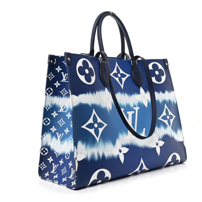 Louis Vuitton Monogram Escale Onthego GM Blue 3 of 11