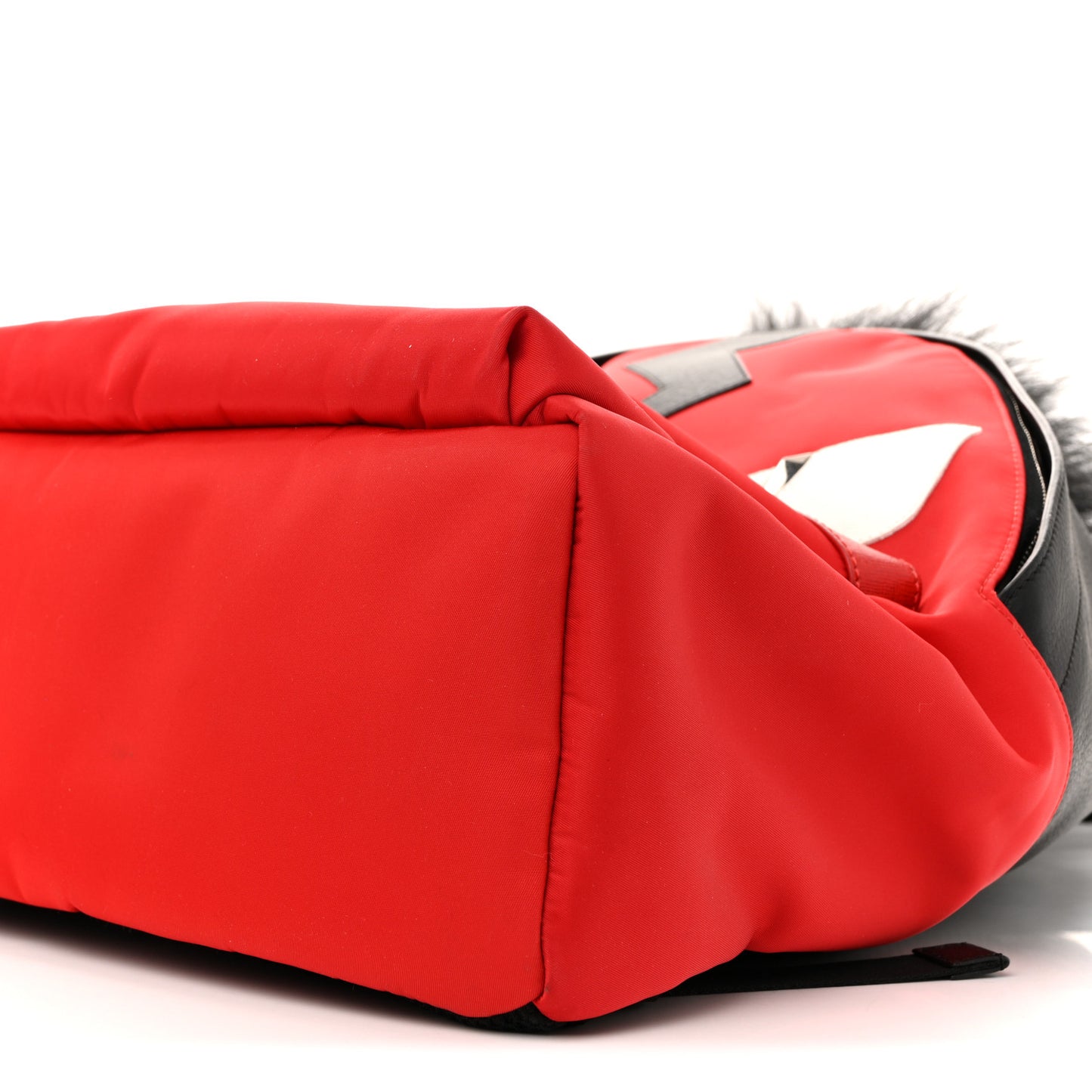Nylon Vitello Elite Flamingo Fox Goat Fur Lightning Monster Eyes Backpack Rosso Black