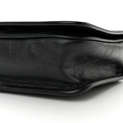 Saint Laurent Crinkled Calfskin Matelasse Monogram Niki Chain Wallet Black 10 of 10