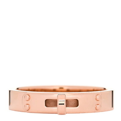 Hermes 18K Rose Gold TPM Kelly Ring 49 5 1 of 6