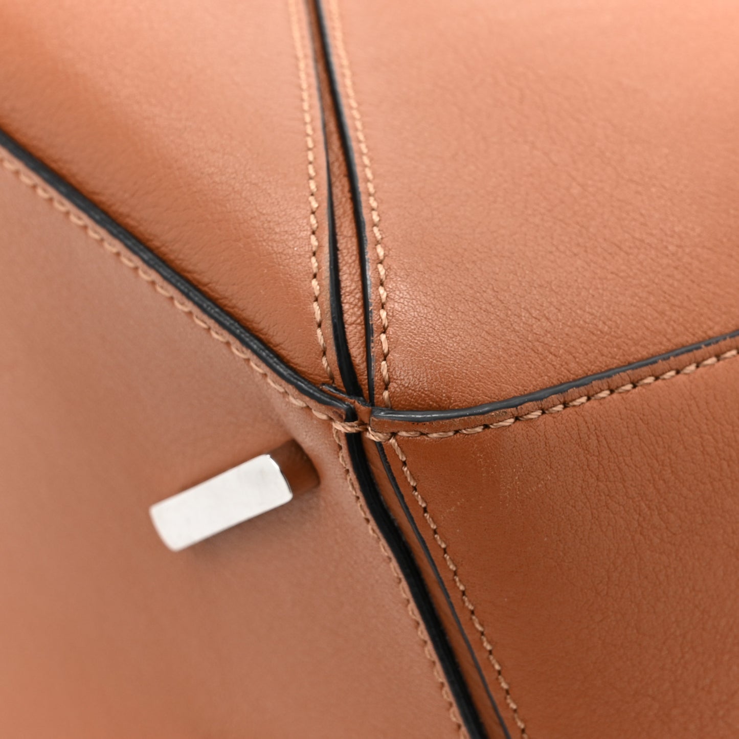 Calfskin Medium Puzzle Bag Tan