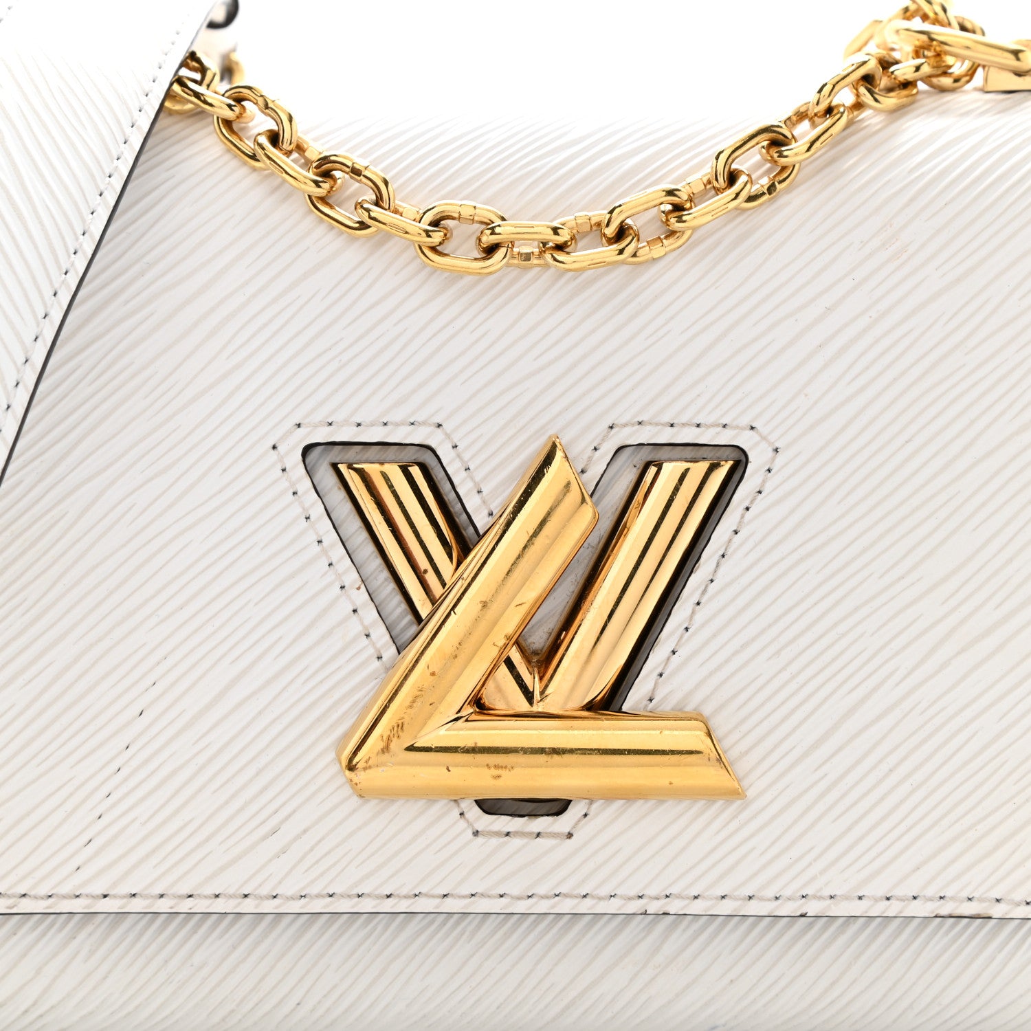 Louis Vuitton Epi Twist Shoulder Bag PM White 8 of 12