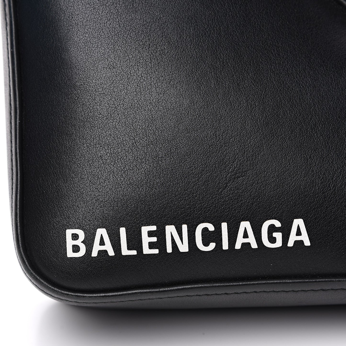 Calfskin XS Triangle Duffle Black