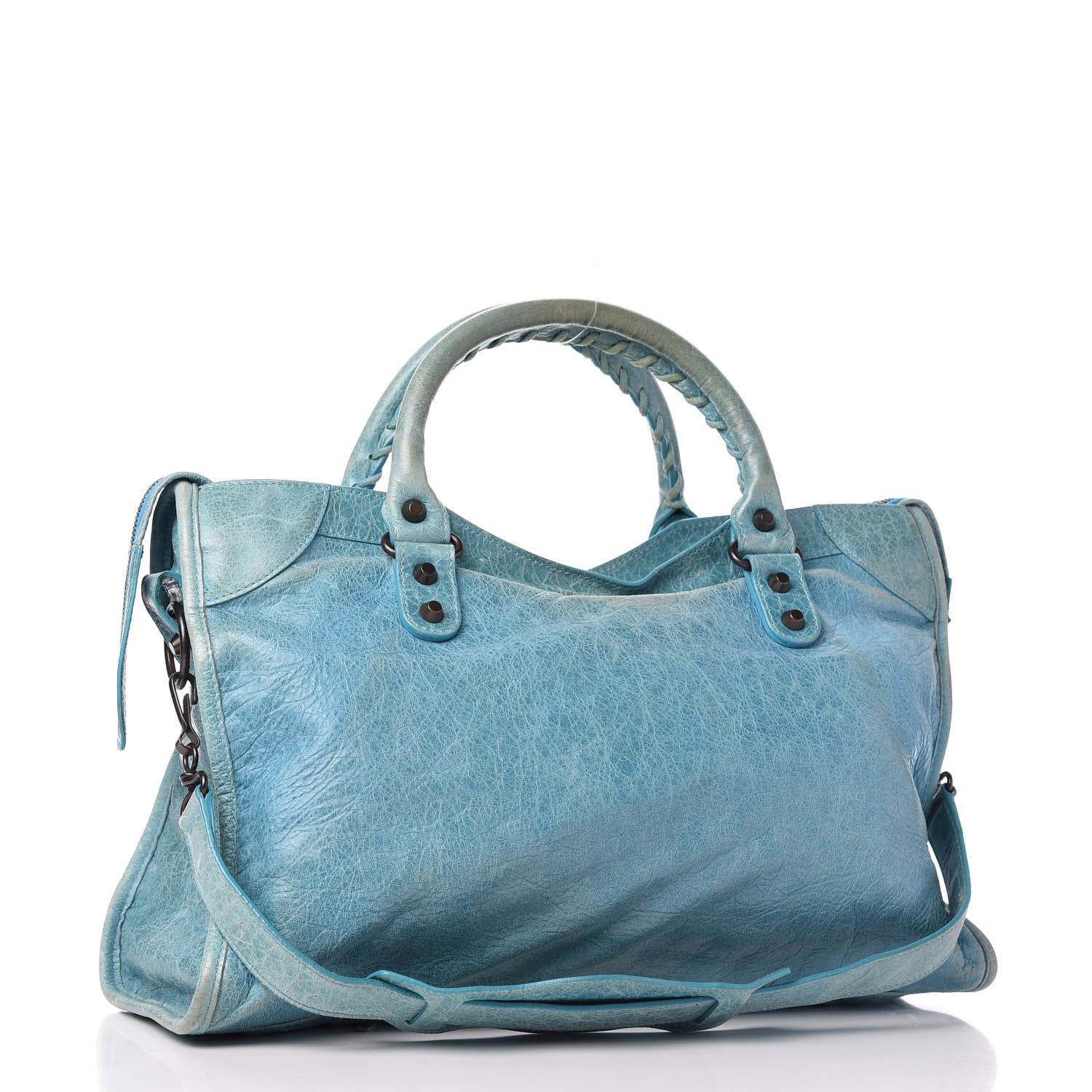 Balenciaga Agneau Classic Hardware City Bleu Paon 3 of 11
