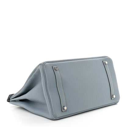 Hermes Togo BIRKIN 35 Bleu Lin 4 of 13