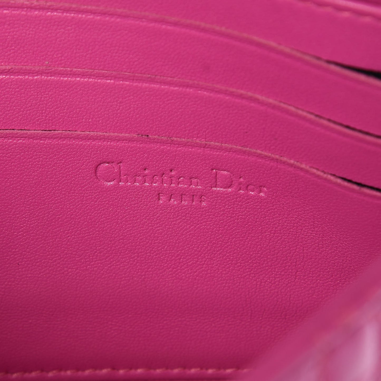 Lambskin Cannage New Lock Pouch Rose Sorbet