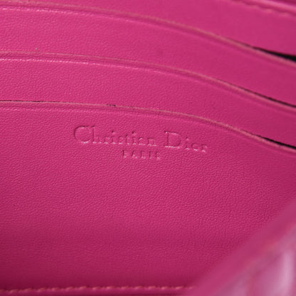 Christian Dior Lambskin Cannage New Lock Pouch Rose Sorbet 6 of 15