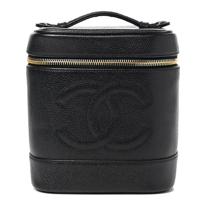 Chanel Caviar Vanity Cosmetic Case Black 1 of 13