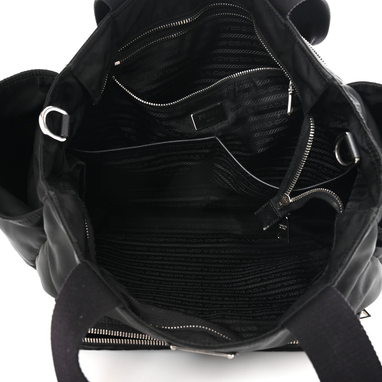 Prada Tessuto Nylon Vela Diaper Bag Black 6 of 11