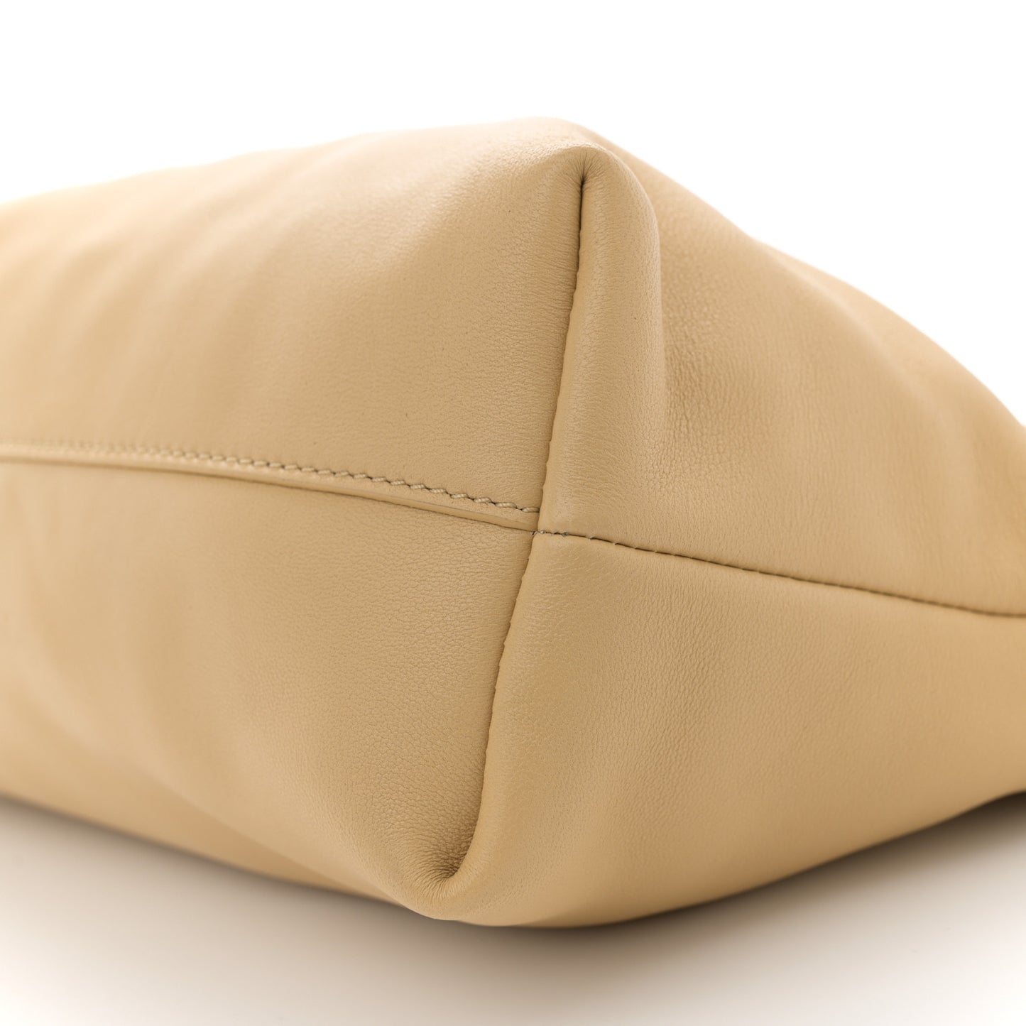 Mellow Nappa Medium Donut Chain Flamenco Knot Clutch Sahara