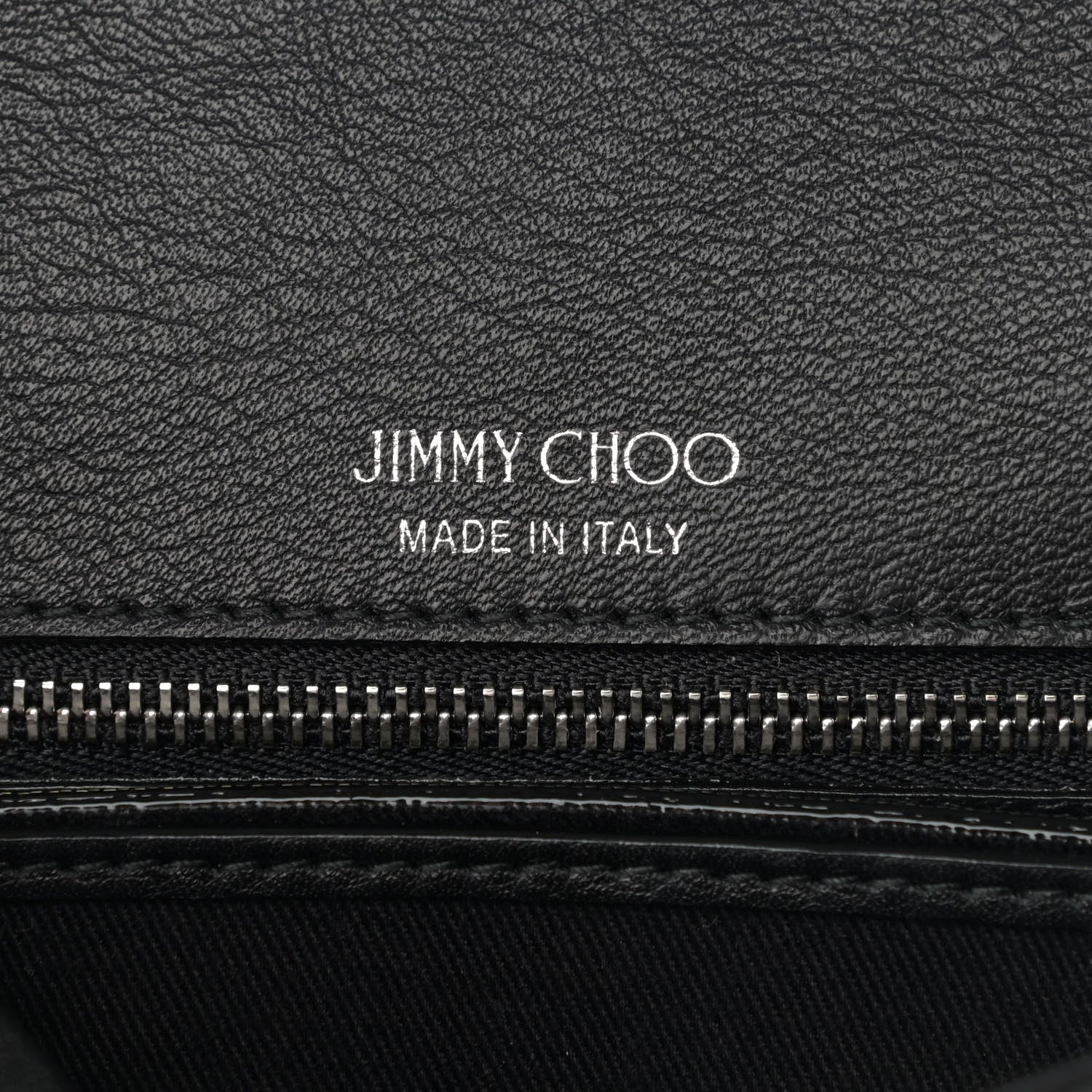 Jimmy Choo Calfskin Crystal Small Cheri Top Handle Bag Black 6 of 12