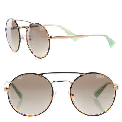 Prada Round Sunglasses SPR51S Tortoise Pale Gold 1 of 7