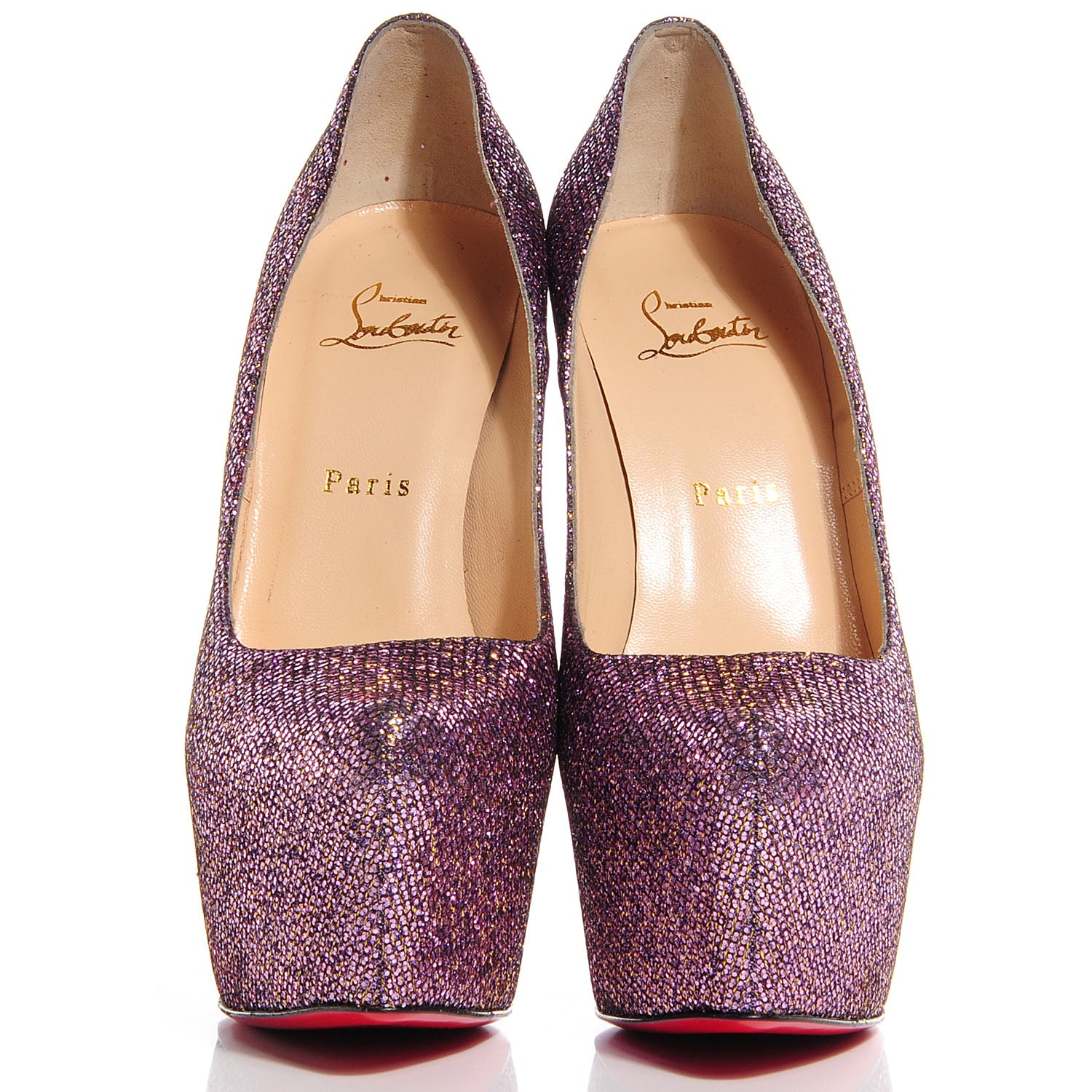 Christian Louboutin Lady Glitter Daffodile 160 Pumps 40.5 Pivoine 2 of 5