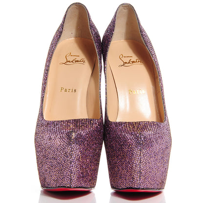 Christian Louboutin Lady Glitter Daffodile 160 Pumps 40.5 Pivoine 2 of 5