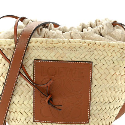 Loewe Raffia Drawstring Basket Tote Bag Natural Tan 7 of 10