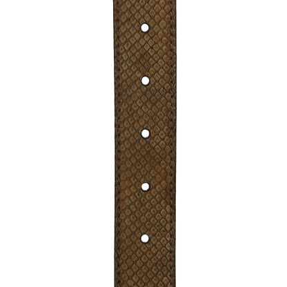 Gucci Python Sculpted GG Belt 85 34 Brown 5 of 6