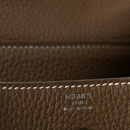 Hermes Taurillon Clemence Lindy 26 Etoupe 5 of 9